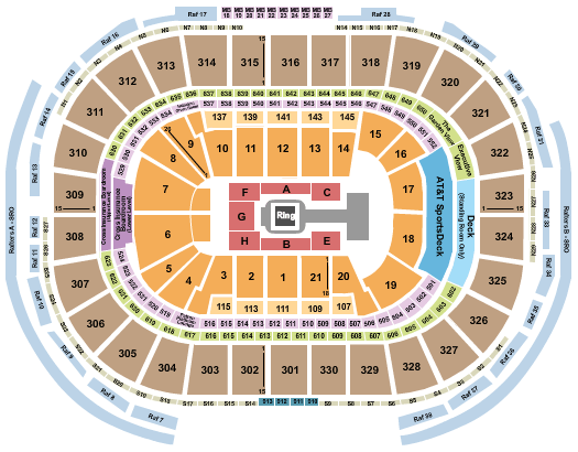TD Garden WWE Seating Chart