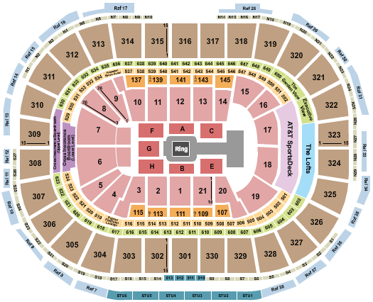 TD Garden WWE Seating Chart